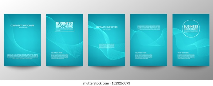 Blue Corporate Business Annual Report Brochure Stock Vector (Royalty ...