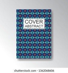 Cover Geometric Pattern for business design. Simple shapes composition