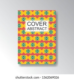 Cover Geometric Pattern for business design. Simple shapes composition