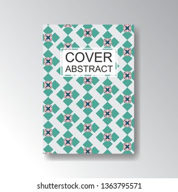 Cover Geometric Pattern for business design. Simple shapes composition