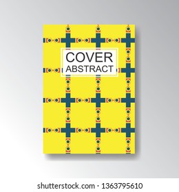 Cover Geometric Pattern for business design. Simple shapes composition