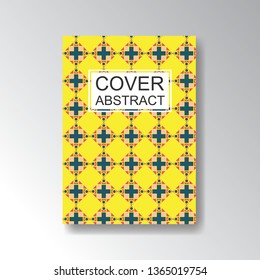 Cover Geometric Pattern for business design. Simple shapes composition
