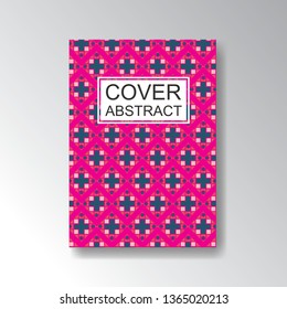Cover Geometric Pattern for business design. Simple shapes composition