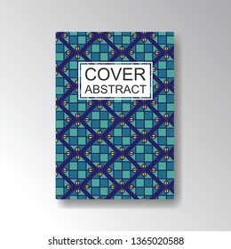 Cover Geometric Pattern for business design. Simple shapes composition