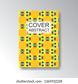 Cover Geometric Pattern for business design. Simple shapes composition