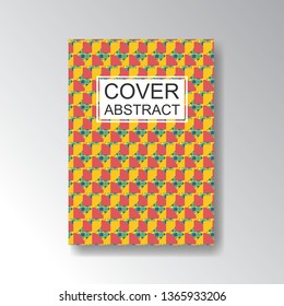 Cover Geometric Pattern for business design. Simple shapes composition