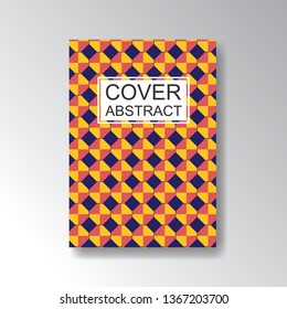 Cover Geometric Pattern for business design. Simple shapes composition
