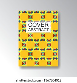 Cover Geometric Pattern for business design. Simple shapes composition