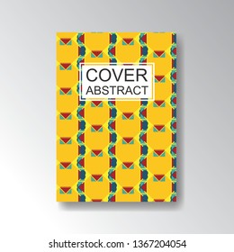 Cover Geometric Pattern for business design. Simple shapes composition