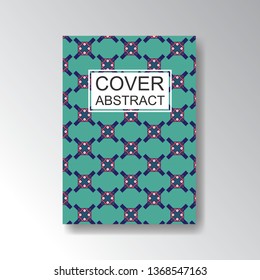 Cover Geometric Pattern for business design. Simple shapes composition
