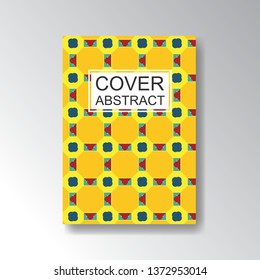 Cover Geometric Pattern for business design. Simple shapes composition