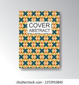 Cover Geometric Pattern for business design. Simple shapes composition