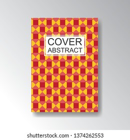 Cover Geometric Pattern for business design. Simple shapes composition
