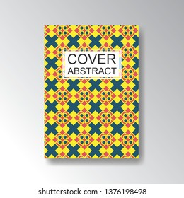 Cover Geometric Pattern for business design. Simple shapes composition