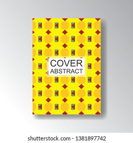 Cover Geometric Pattern for business design. Simple shapes composition