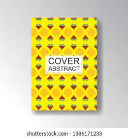 Cover Geometric Pattern for business design. Simple shapes composition