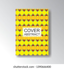 Cover Geometric Pattern for business design. Simple shapes composition