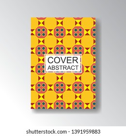 Cover Geometric Pattern for business design. Simple shapes composition