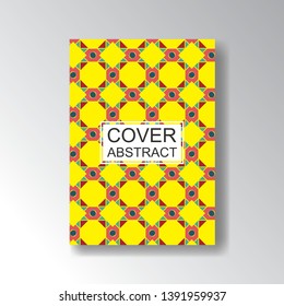 Cover Geometric Pattern for business design. Simple shapes composition