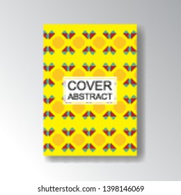 Cover Geometric Pattern for business design. Simple shapes composition