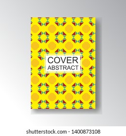 Cover Geometric Pattern for business design. Simple shapes composition