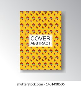 Cover Geometric Pattern for business design. Simple shapes composition