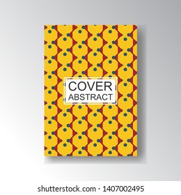 Cover Geometric Pattern for business design. Simple shapes composition