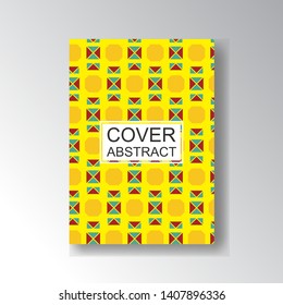 Cover Geometric Pattern for business design. Simple shapes composition