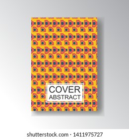 Cover Geometric Pattern for business design. Simple shapes composition