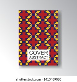 Cover Geometric Pattern for business design. Simple shapes composition
