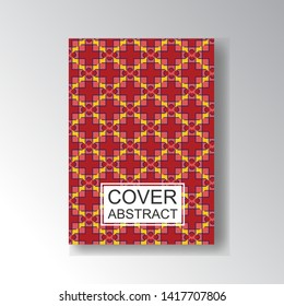 Cover Geometric Pattern for business design. Simple shapes composition