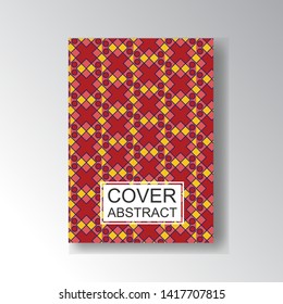 Cover Geometric Pattern for business design. Simple shapes composition
