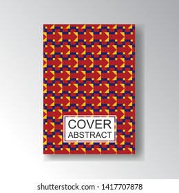 Cover Geometric Pattern for business design. Simple shapes composition