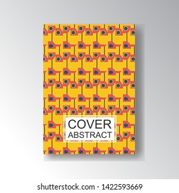 Cover Geometric Pattern for business design. Simple shapes composition
