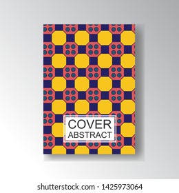 Cover Geometric Pattern for business design. Simple shapes composition