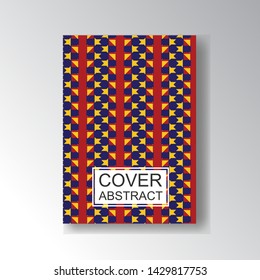 Cover Geometric Pattern for business design. Simple shapes composition