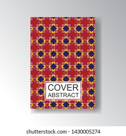 Cover Geometric Pattern for business design. Simple shapes composition