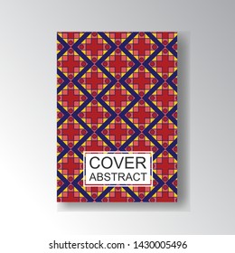 Cover Geometric Pattern for business design. Simple shapes composition