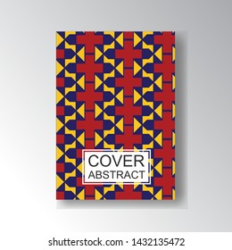 Cover Geometric Pattern for business design. Simple shapes composition