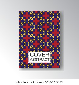 Cover Geometric Pattern for business design. Simple shapes composition