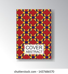 Cover Geometric Pattern for business design. Simple shapes composition