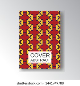 Cover Geometric Pattern for business design. Simple shapes composition