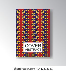 Cover Geometric Pattern for business design. Simple shapes composition