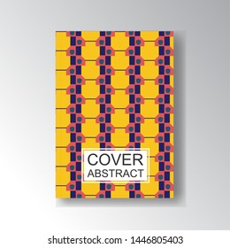 Cover Geometric Pattern for business design. Simple shapes composition