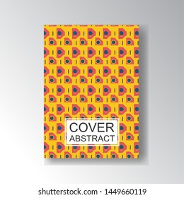 Cover Geometric Pattern for business design. Simple shapes composition