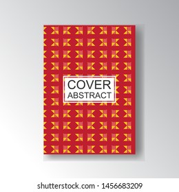 Cover Geometric Pattern for business design. Simple shapes composition