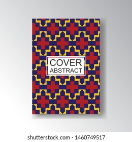 Cover Geometric Pattern for business design. Simple shapes composition