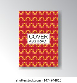 Cover Geometric Pattern for business design. Simple shapes composition