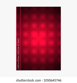 Cover with geometric pattern. Graphic design for poster, magazine covers, printing products, flyer, presentation, brochure or wall decor. Vector illustration.