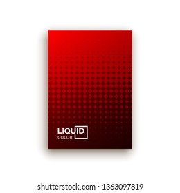 Cover with geometric pattern. Shapes with gradients composition.